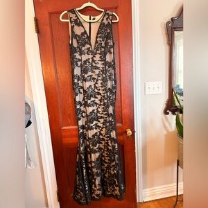 Windsor Black and Cream Lace Dress